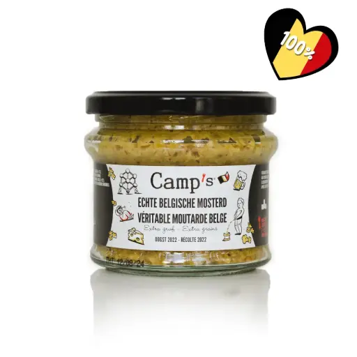 [70380] CAMP'S ECHTE BELGISCHE MOSTERD BOKAAL 245 ml